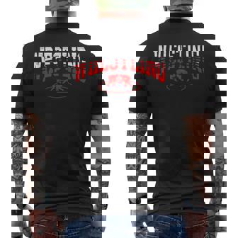 Wrestle Lovers Graphics Wrestling Boys & Men's Black Polyester 100 Modern Classic Crew Neck Short Sleeve Men's T-shirt Back Print | Mazezy