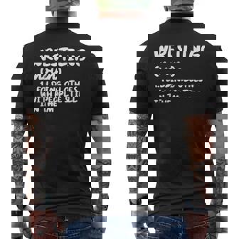 Wrestling Definition Sports Men's T-shirt Back Print - Thegiftio