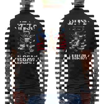 Wtf Is A Kilogram 4Th Of July Patriotic Eagle Usa Men's T-shirt Back Print - Thegiftio