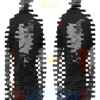 Wyandotten Pollos I Pollo Aves De Corral Motivo Para Gallinas Camiseta Hombre Estampado Espalda - Regaloses
