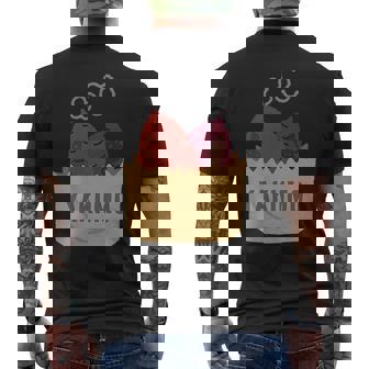 Yakiimo Imo 焼き芋 さつまいも 焼き芋好き ワンポイント ポケット デザイン おもしろ かわいい おしゃれ メンズTシャツ バックプリント - Kawaiitshirt