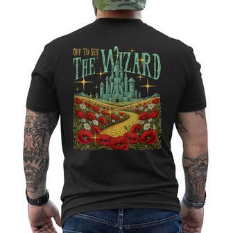 Yellow Brick Road We’Re Off Wizard Men's T-shirt Back Print - Thegiftio UK