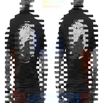 Yin Yang Wolfpiritualkoll & Hati Zen T-shirt imprimé au dos - Cadeauxyz