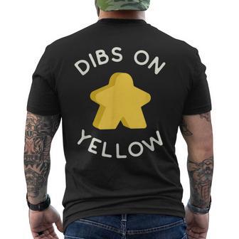 Yo Llamo Dibs En El Amarillo Meeple 'Porqueiempre Juego Amarillo Camiseta Hombre Estampado Espalda - Regaloses