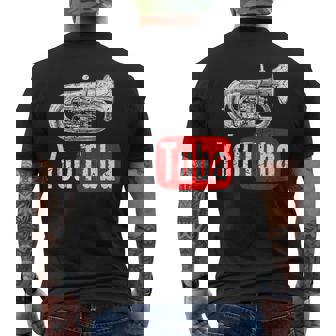 You Tuba 面白いマーチングバンド ヴィンテージ チューバ ユーフォニアム メンズTシャツ バックプリント - Kawaiitshirt