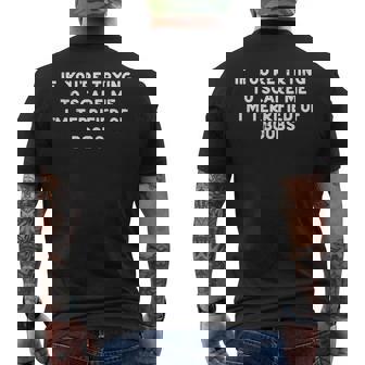 If You're Trying To Scare Me Adult Halloween Gag Men Men's T-shirt Back Print | Mazezy