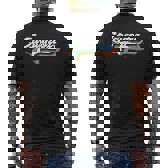 Zaragoza Ciudade De España Retrointageouvenir Manga Larga Camiseta Hombre Estampado Espalda - Regaloses