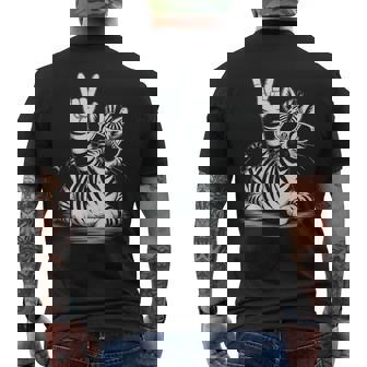 Zebra Punk Rock Rocker Heavy Metal T-shirt imprimé au dos - Cadeauxyz