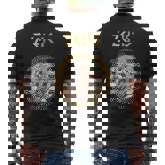 Zeus Antiker Griechischer Gott Mythologie Des Antiken T-Shirt mit Rückendruck - Geschenkecke