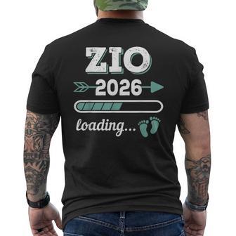 Zio 2026 Loading Regalo Divertente Per Zii In Attesa T-shirt da uomo con stampa posteriore - Novitaregali