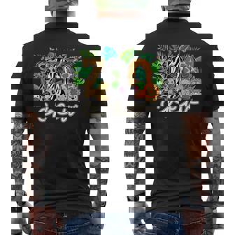 Zoo Crew Wildlife Animal Zoologist Safari Jungle Animals Men's Back Print T-Shirt | Mazezy