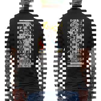 Zshop Xvi De Manga Corta Diseñointage De La Torre Tarot Camiseta Hombre Estampado Espalda - Regaloses