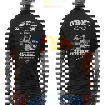 Zuhause Ist Wo Meine Hühnerind Landwirt Bauer Hof Tiere T-Shirt mit Rückendruck - Seseable