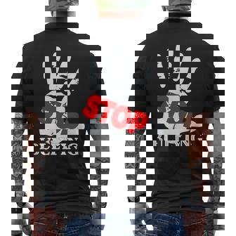 いじめやめる いじめ防止 ピンクデー ユニティデイ メンズTシャツ バックプリント - Kawaiitshirt