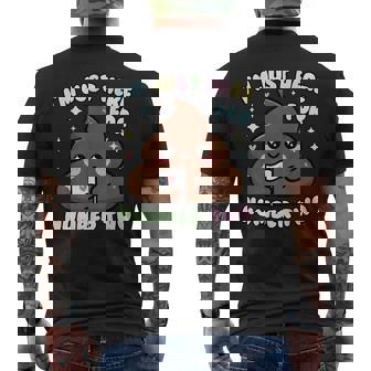 おもしろうんち二日目のためだけにここにいるよ メンズTシャツ バックプリント - Kawaiitshirt