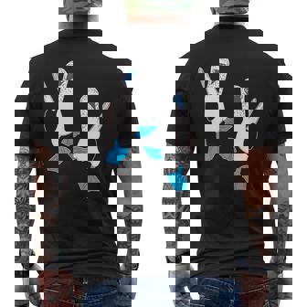 かわいいアオアシカツオドリ。 メンズTシャツ バックプリント - Kawaiitshirt