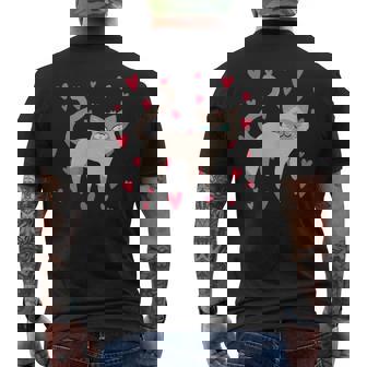 かわいいシャム猫プリント メンズTシャツ バックプリント - Kawaiitshirt