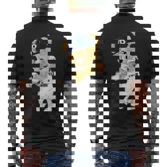 かわいいテディベア野球ヒッター。 メンズTシャツ バックプリント - Kawaiitshirt