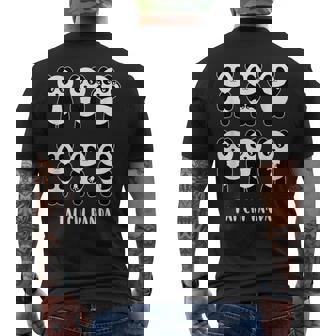 かわいいパンダ 太極拳 格闘技ギフト メンズTシャツ バックプリント - Kawaiitshirt