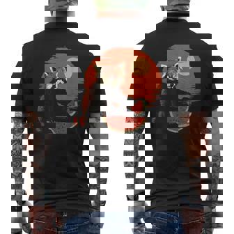 かわいいリトルパンダ くまの子 レッサーパンダ ベビーパンダ メンズTシャツ バックプリント - Kawaiitshirt