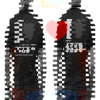 アイラブセブ、フィリピン、フィリピン メンズTシャツ バックプリント - Kawaiitshirt