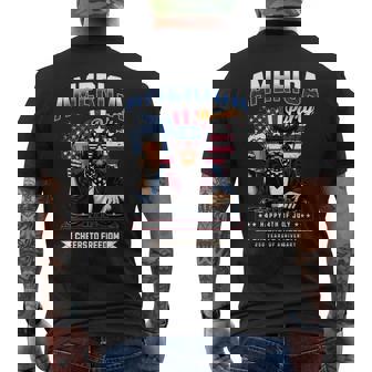 アメリカハッピー250 7月4日 独立記念日 長袖tシャツ メンズTシャツ バックプリント - Kawaiitshirt