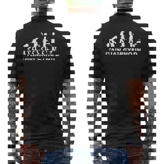 イタリアン・グレイハウンド・エボリューション メンズTシャツ バックプリント - Kawaiitshirt