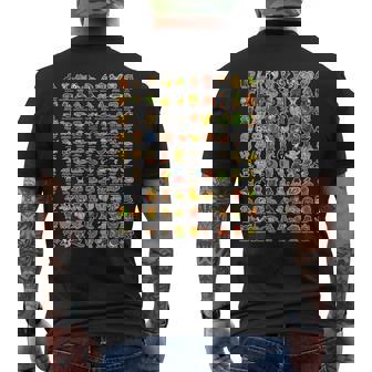 イタリア語-ブレインローz世代面白いミーム90ブレインロットキャラクター 長袖tシャツ メンズTシャツ バックプリント - Kawaiitshirt