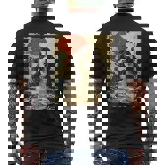 イングリッシュスプリンガー・スパニエル 英語 スプリンガー スパニエル 犬 ラーメン メンズTシャツ バックプリント - Kawaiitshirt