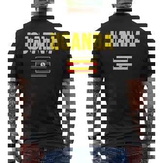 ウガンダ ウガンダの国旗 メンズTシャツ バックプリント - Kawaiitshirt
