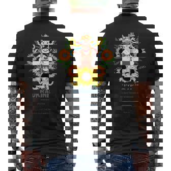 ウクライナガール、ウクライナを支援 メンズTシャツ バックプリント - Kawaiitshirt