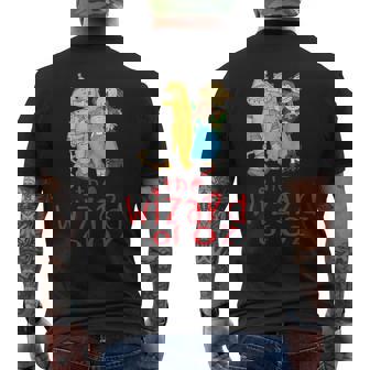 オズの魔法使い ヴィンテージ ファンタジー ドロシー ブリキの男 かかしライオン メンズTシャツ バックプリント - Kawaiitshirt