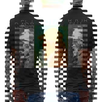 オーギュスト・ルノワール自画像 メンズTシャツ バックプリント - Kawaiitshirt