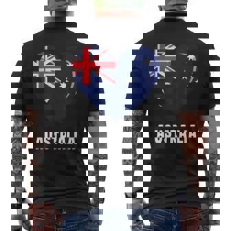 オーストラリアの国旗 メンズTシャツ バックプリント - Kawaiitshirt