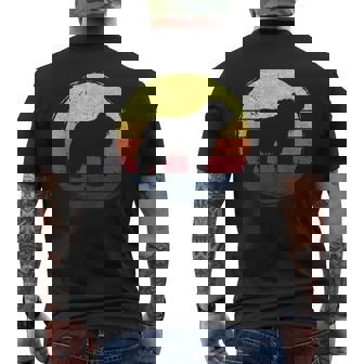 オールドイングリッシュシープドッグドッグレトロデザイン メンズTシャツ バックプリント - Kawaiitshirt