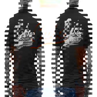 カブス ヴィンテージ メンズTシャツ バックプリント - Kawaiitshirt