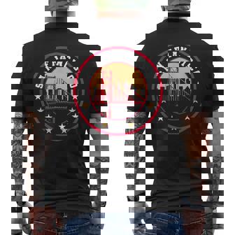 カリフォルニア サンフランシスコ シティ ギフト ブリッジ お土産f メンズTシャツ バックプリント - Kawaiitshirt