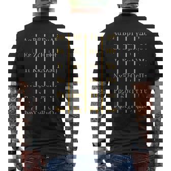 ギリシャアルファベット文字 ギリシャ語愛好家 長袖tシャツ メンズTシャツ バックプリント - Kawaiitshirt