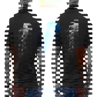 クラゲ 動物 動物園 アート クラゲ メンズTシャツ バックプリント - Kawaiitshirt