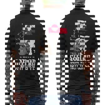 グリーンランド 非売品 グリーンランド 国旗 動物 グリーンランダー メンズTシャツ バックプリント - Kawaiitshirt