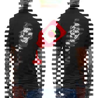 ケチャップをのせて面白いケチャップラバー メンズTシャツ バックプリント - Kawaiitshirt