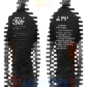 ケンジ ネームシャツ メンズTシャツ バックプリント - Kawaiitshirt