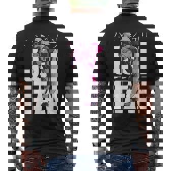 ゲーマープレイヤー愛好家向けジュリハンキャラクター メンズTシャツ バックプリント - Kawaiitshirt