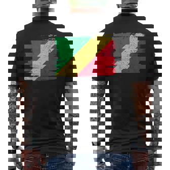 コンゴ民主共和国 旗 Democratic Republic Congo Flag Pride Proud メンズTシャツ バックプリント - Kawaiitshirt