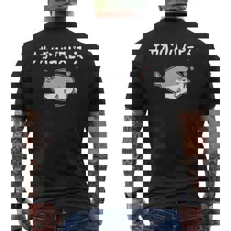 サカバンバスピース サカバンバスピス ギャグ ダジャレ お笑い好き 古代魚 ネタ お笑い おもしろ ネタ 長袖tシャツ メンズTシャツ バックプリント - Kawaiitshirt