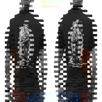 サンクタ・マリア ヴィクトリア 聖母マリア カトリック メンズTシャツ バックプリント - Kawaiitshirt