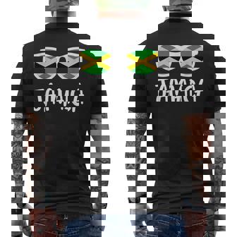 サングラス フラッグ ジャマイカ ジャマイカ 生まれ メンズTシャツ バックプリント - Kawaiitshirt