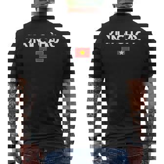 シンチャオ ベトナム語でこんにちは ベトナム メンズTシャツ バックプリント - Kawaiitshirt