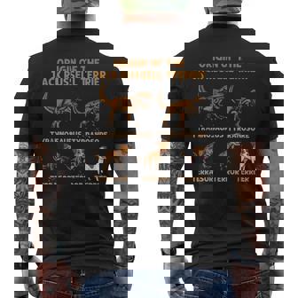 ジャック・ラッセル・テリア進化史犬の起源 メンズTシャツ バックプリント - Kawaiitshirt