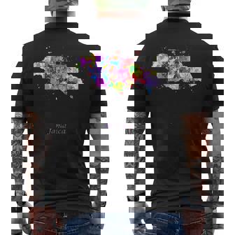 ジャマイカの地図 メンズTシャツ バックプリント - Kawaiitshirt